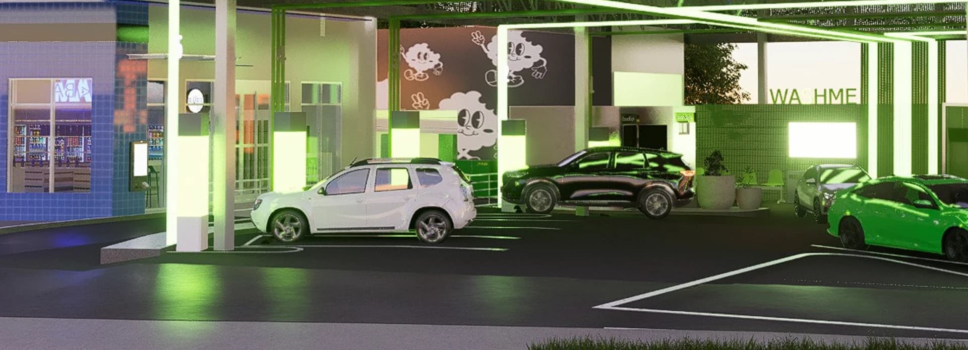 Render de la estación WOP